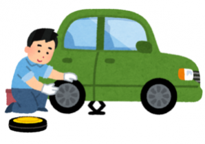 タイヤ交換　女子！ [幸せの連鎖|株式会社よくするの社長ブログ]